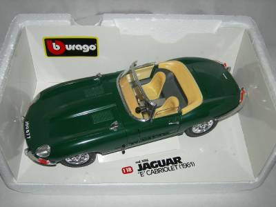 bburago jaguar e cabriolet 1961