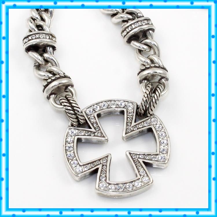 Brighton URBAN CROSS Retired Pendant Silver Crystal
