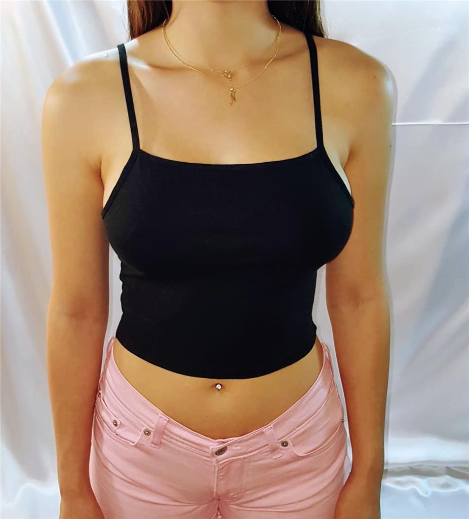 tank top spaghetti strap crop top