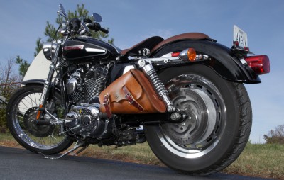 2004 2017 Black Alligator Sportster Saddle Bag Chopper Harley This A Brand New Top Quality Saddle Bag Fits 2004 To 2017 Sportsters Nightster Iron 48 The Entire Is Made Of Heavy Grain Veg Tannend Leather