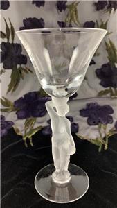 Vtg Bayel French Crystal-Bacchus Male Nude Frosted 