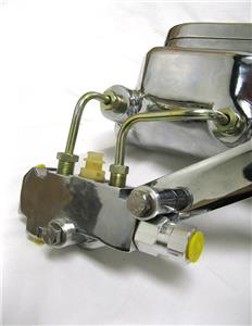 Gearhead Chrome 8" Power Brake Booster & Smooth Master Cylinder Kit For Chevy Trucks (Disc/Drum)