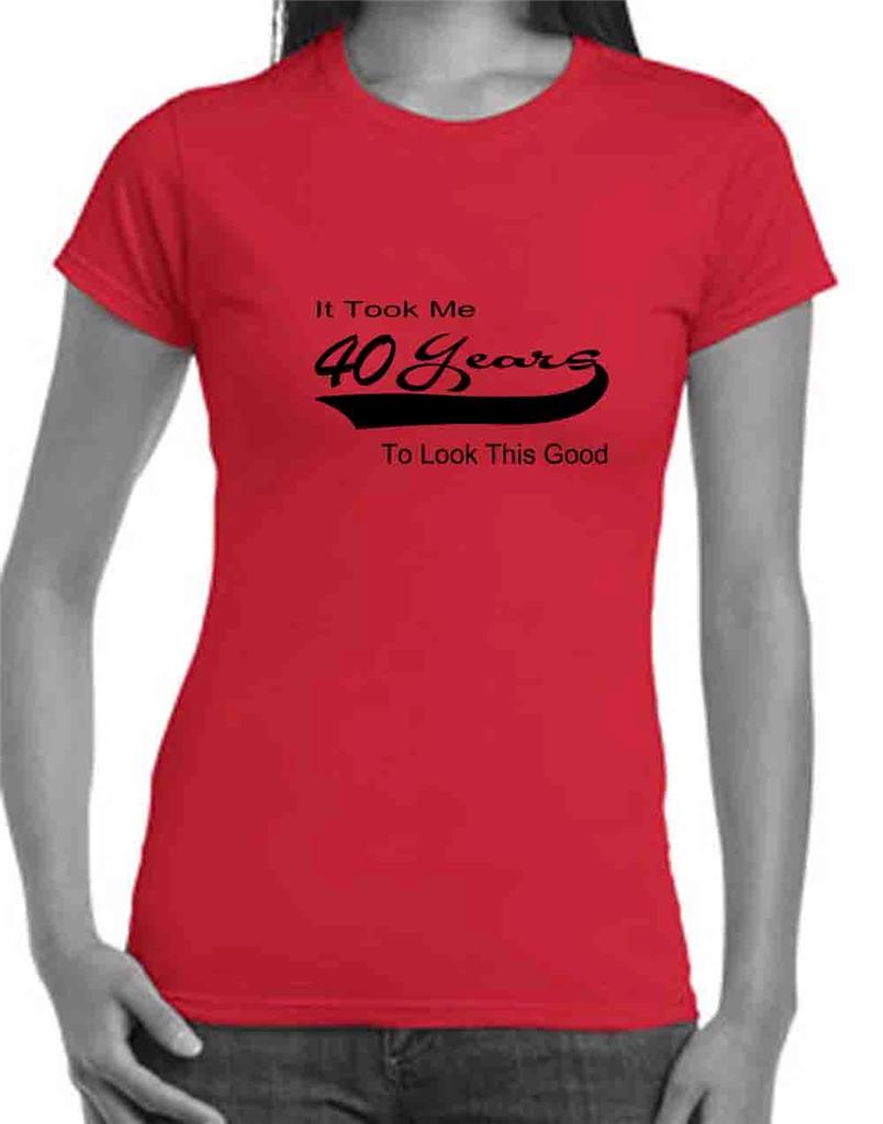 40th Birthday T Shirt Gift Present Tee Men's Ladies Size Singlet Top ...
