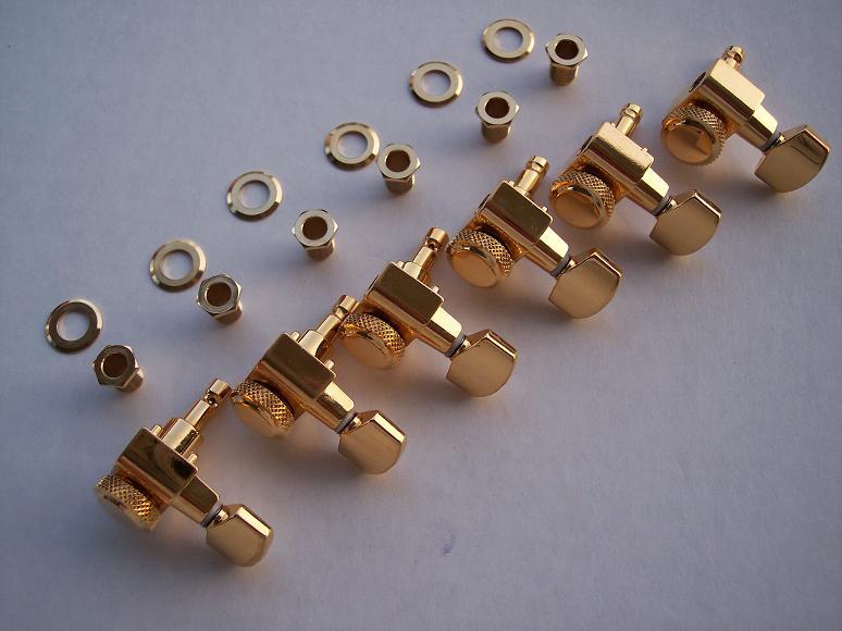 GENUINE FENDER SCHALLER GOLD Locking Guitar TUNERS Strat Tele DIRECT 2
