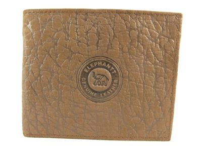 Dark Brown Elephant Skin Leather Bifolds Men's Wallet | eBay