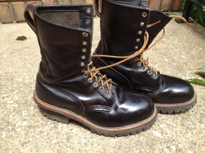 Vintage RED WING Men's Leather Work Motorcycle Lineman Climbing Boots ...