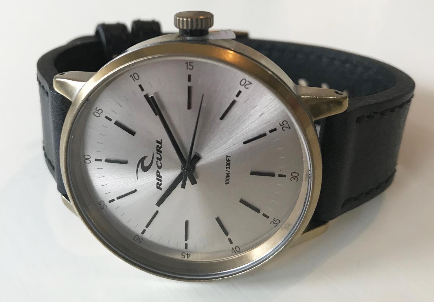 rip curl drake leather watch