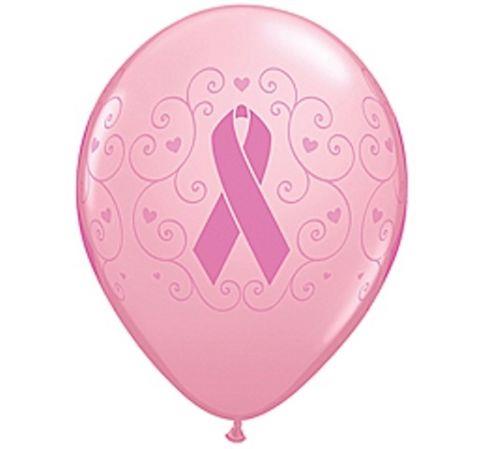Pink Ribbon Breast Cancer Awareness Latex Balloons Party