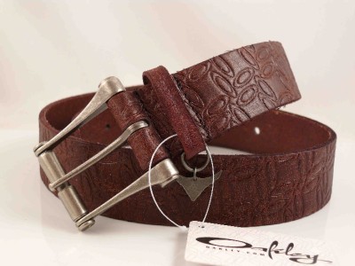 OAKLEY UNISEX GENUINE REAL LEATHER BELT SIZE M BROWN RRP$79
