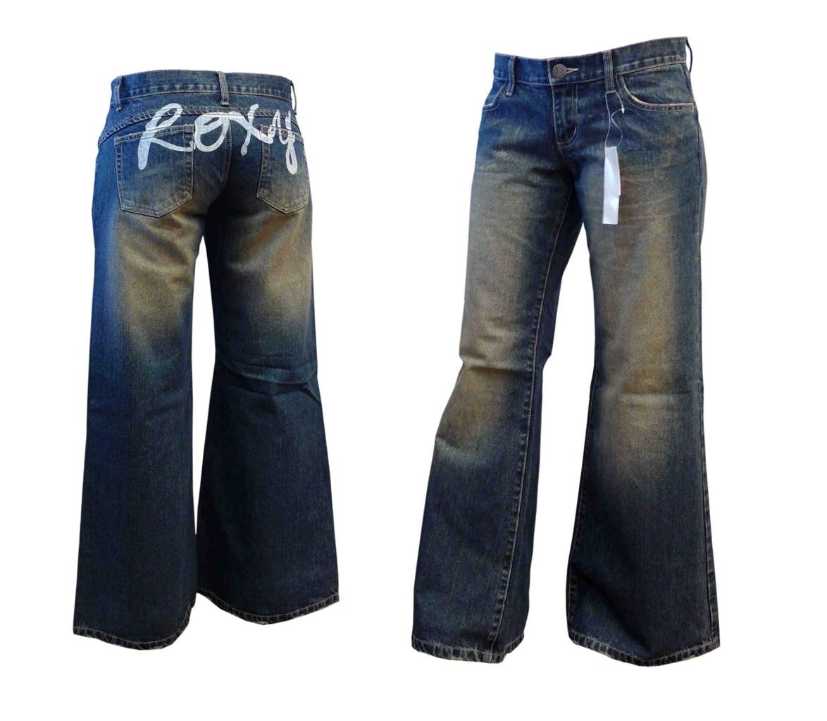 Roxy Backslider Vintage BUM Print Jeans Choice OF Sizes Rare NEW Half ...