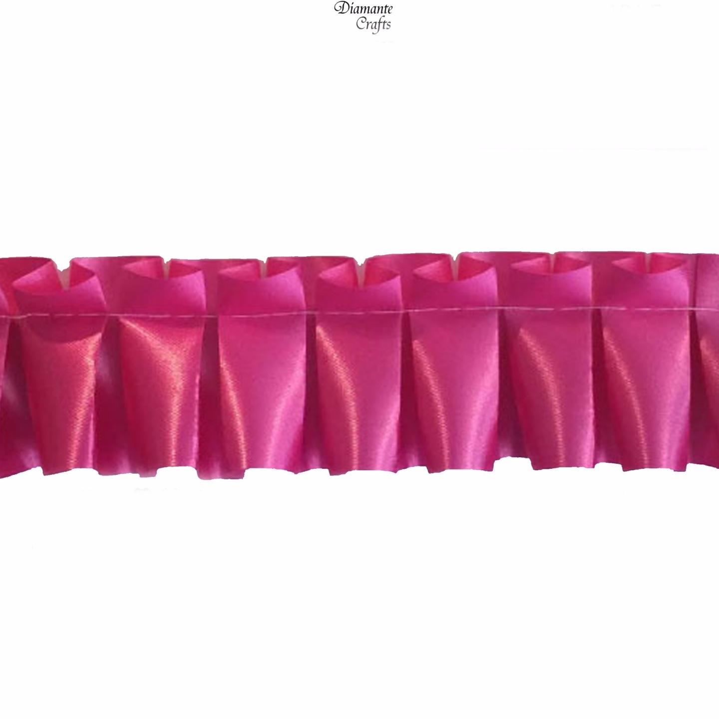 Pre Pleated Florist Poly Waterproof Ribbon Trim 50mm - Choose Length 11 ...