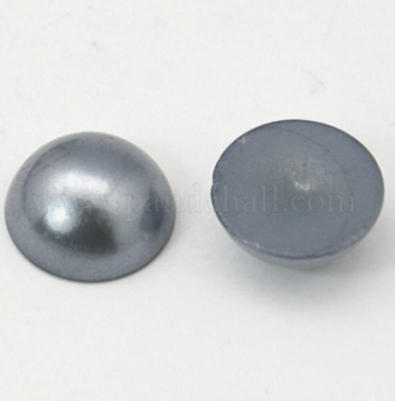 150 x 6mm Faux Pearl Half Bead Cabochons Acrylic Flat Back Gems Embellishments - Picture 11 of 12