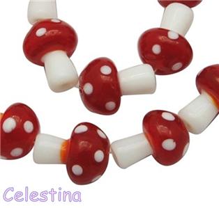 10 x Chinese Glass Lampwork Beads BNG87