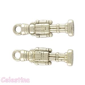 10 Tibetan Silver /"Angel/" Charm Oval Flat Spacer Beads 13 x 8 x 3 CF LF NF