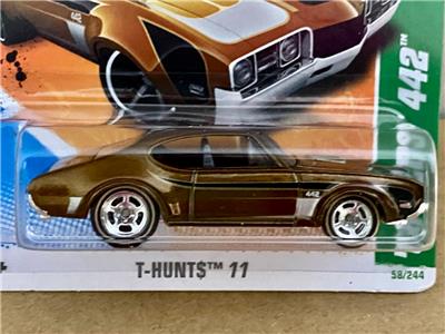Hot Wheels 2011 Super Treasure Hunt '68 Olds 442 Short Card | eBay