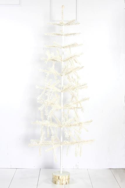 Cody Foster 60 White Tabletop Christmas Holiday Feather Tree Ebay
