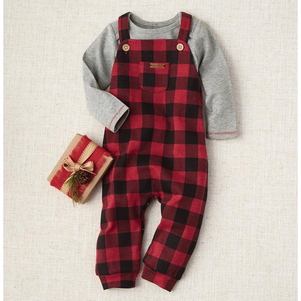 Mud Pie Kids Camo Christmas Moose Buffalo Check 1 Pc Boys Set