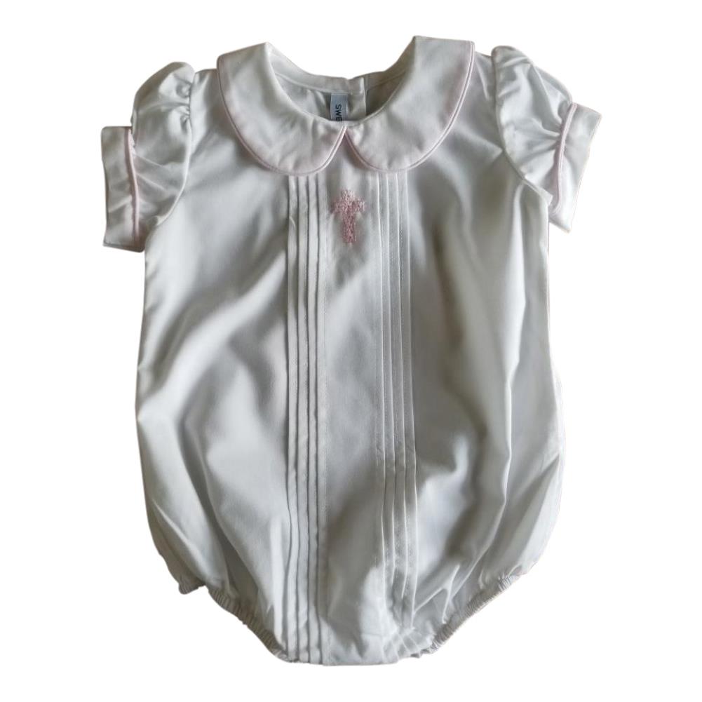Sweet Dreams Baby Boys Christening Baptism Bubble Set Outfit Pleated Blue Cross