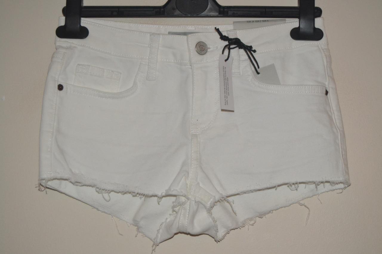 White denim shorts uk