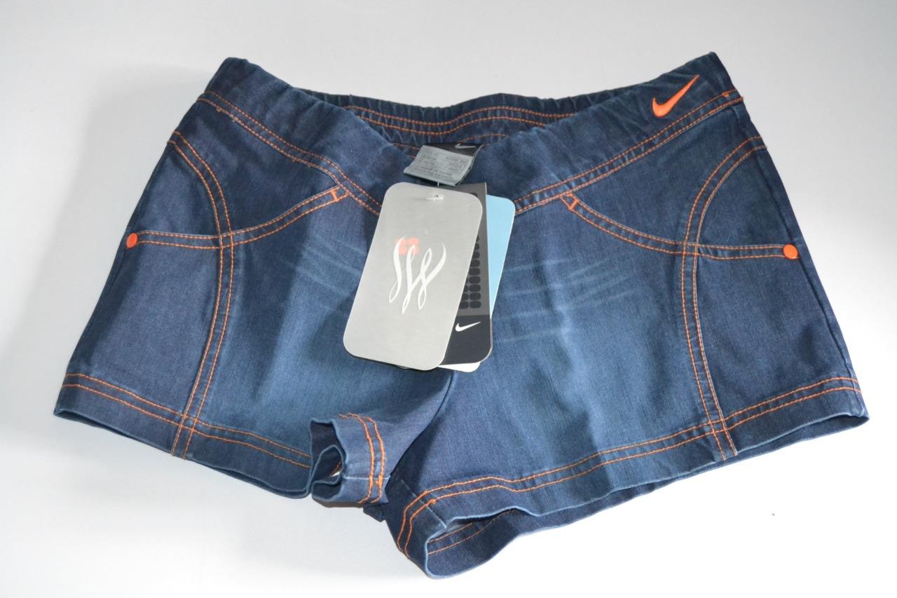 Bnwt Nike Serena Williams Denim Hotpants Tennis Shorts Uk Xs Gb 6 8 91205063716 Ebay