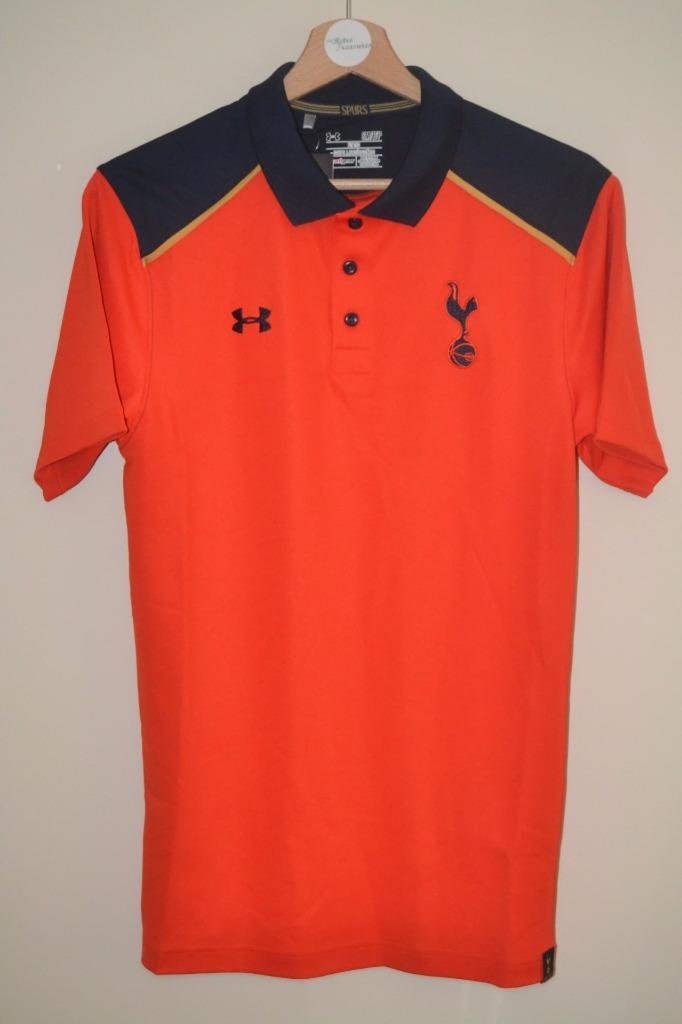Bnwt Tottenham Hotspur 2016 2017 Under Armour Fitted Training Polo Shirt Small Ebay