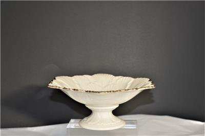 VINTAGE LENOX 'COTTAGE' PORCELAIN GOLD TRIM PEDISTAL CANDY ...