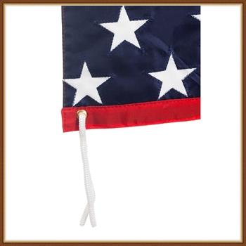 EVERGREEN GARDEN FLAG * PATRIOTIC SWIM TRUNKS * EMBELISHED APPLIQUE' - BRAND NEW detailed image 5