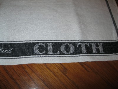 vintage linen made in ireland glass cloth towel 25 1/2" x 18"