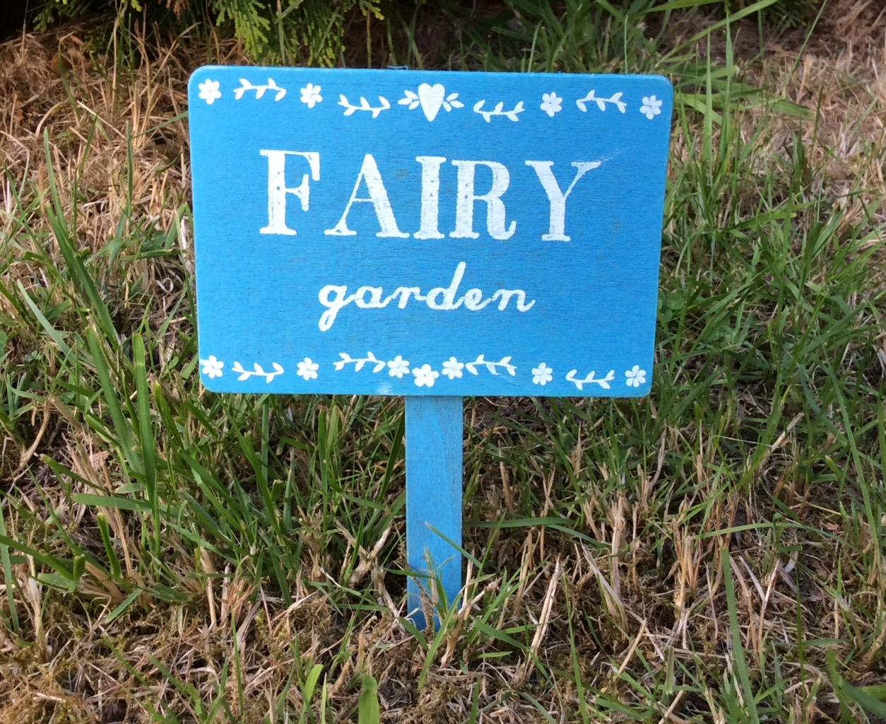 Fairy Sign Fairies Sleep Here Fairy Garden Fairies Welcome Garden ...