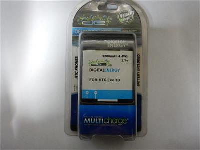 New In The Box Digital Energy Battery Kit For Htc Evo 3d Battery