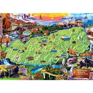 Great Smoky Mountains In North Carolina Jigsaw Puzzle by Comstock Great Smoky Mountains In North Carolina Jigsaw Puzzle by Comstock