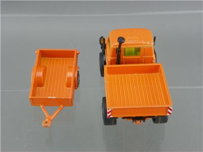 経典ブランド Vintage U1500 Unimog Mercedes Orange 1/55 Diecast SIKU 1979 ミニカー