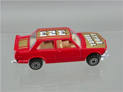 Vintage 1980's Yatming No.1029 Diecast 1/64 Red BMW 320i Turbo