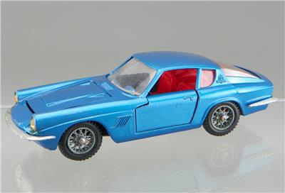 ミニカー MEBETOYS A-10 MASERATI MISTRAL COUPE Vintage 1967 Mebetoys A10 Diecast 1/43 Blue Maserati Mistral-Coupe