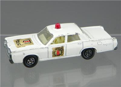 ミニカー MATCHBOX 1970 Superfast MERCURY POLICE Vintage 1970 Matchbox Superfast 55 or 73 Diecast Mercury Police