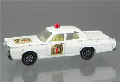 Vintage 1970 Matchbox Superfast 55 or 73 Diecast Mercury Police