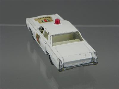 Vintage 1970 Matchbox Superfast 55 or 73 Diecast Mercury Police