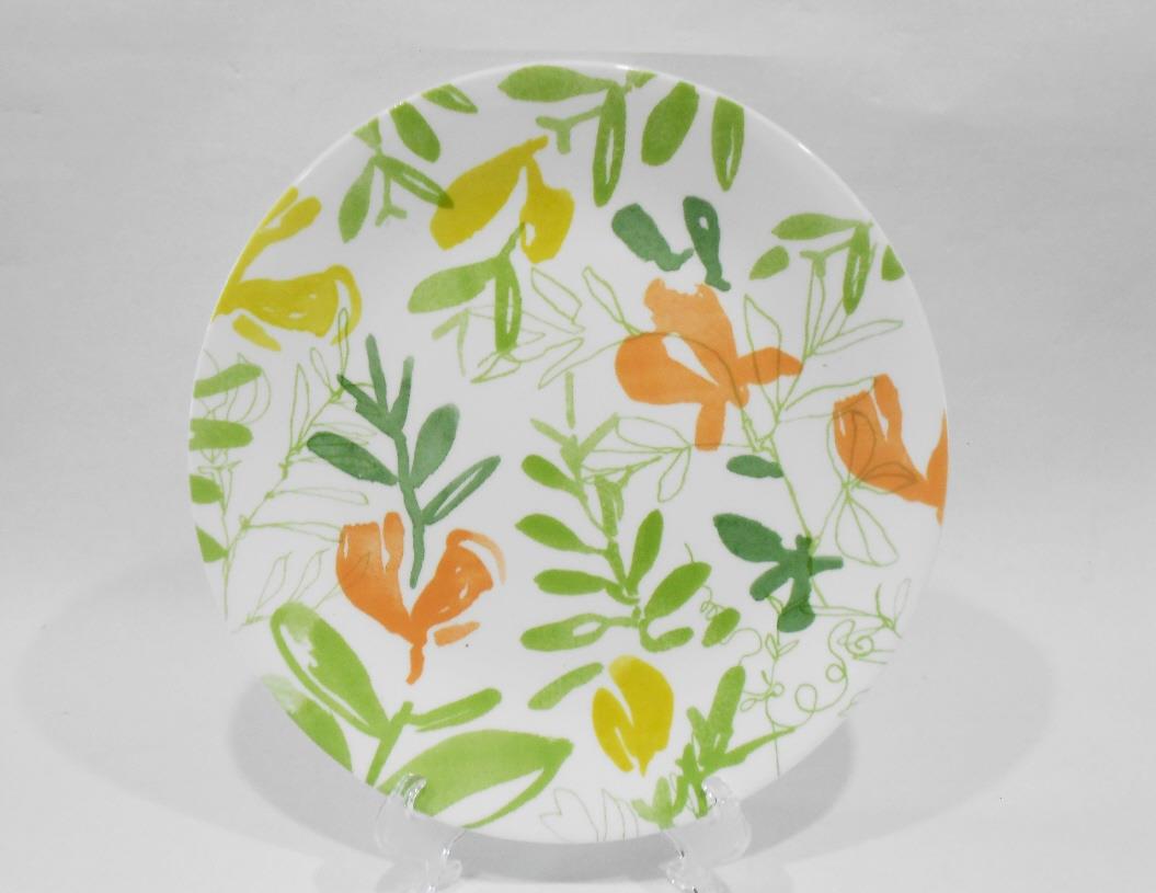 ❤️ 1 CORELLE Contemporary Fruit DINNER or LUNCH PLATE Citrus Lemon Lime Orange - Picture 7 of 7