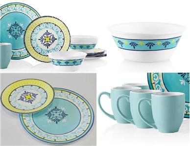 ❤️ 20-pc Corelle Signature SORRENTO DINNERWARE SET Mediterranean