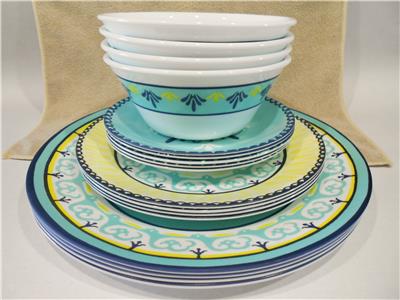 16-pc Corelle Signature SORRENTO DINNERWARE SET Mediterranean