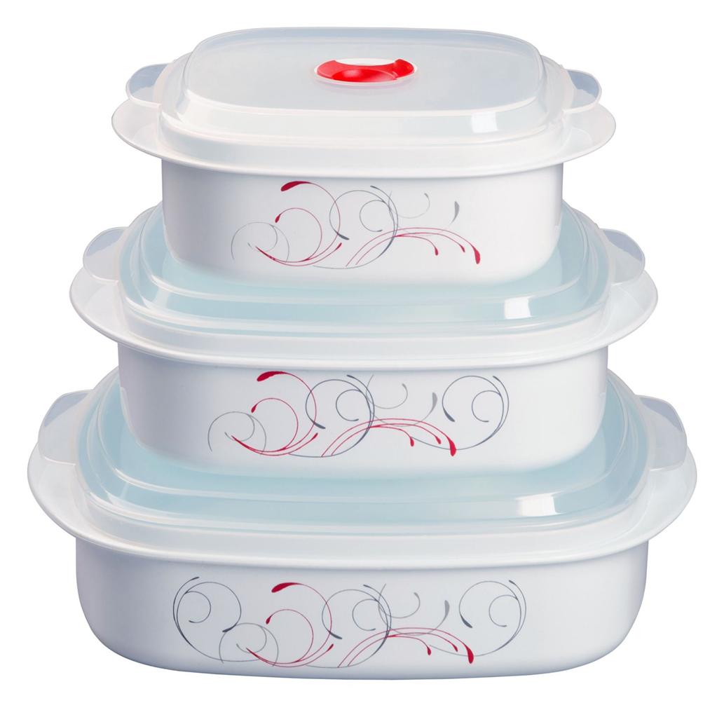 Corelle Calypso 6pc Plastic Microwave Cookware Set Vent Lids Pick Corelle Calypso 6pc Plastic Microwave Cookware Set Vent