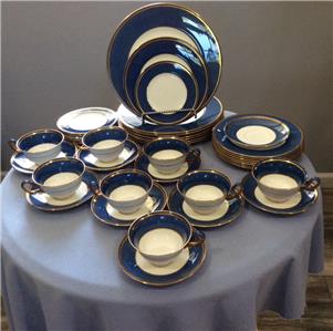 Antique China Cup Wedgwood China Cup Saucer Blue