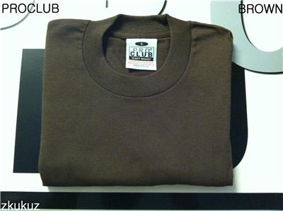 6 Nuove Magliette Proclub S-7xl Pesanti Nere Semplici Magliette Pro - Foto 2