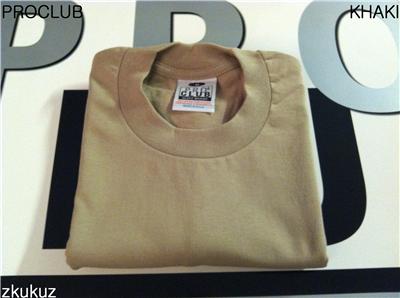 6 Nuove Magliette Proclub S-7xl Pesanti Nere Semplici Magliette Pro - Foto 3