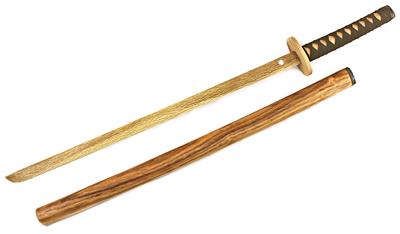 Japanese Red Oak Practice Sword Scabbard Wooden Training Samurai Bokken New Ebay