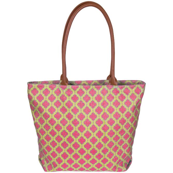 Kristine Accessories Global Fusion Large Woven Moroccan Tote Bag in Two ...