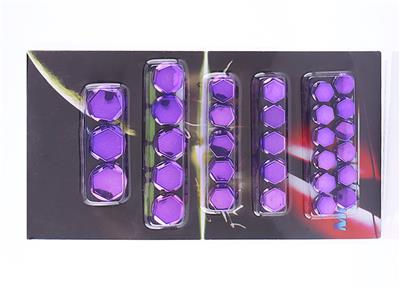 Details About Purple Mirror Chrome 30 Piece Nut Bolt Screw Covers Set Motorbike Mb18 02