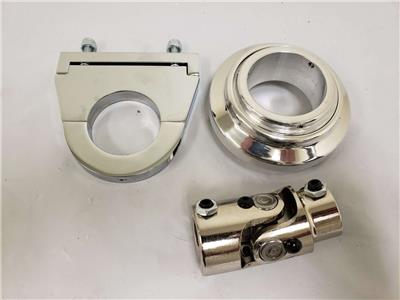 Details About Aftermarket Street Rod Steering Column Install Kit 5 5 Drop Floor Mount U Joint