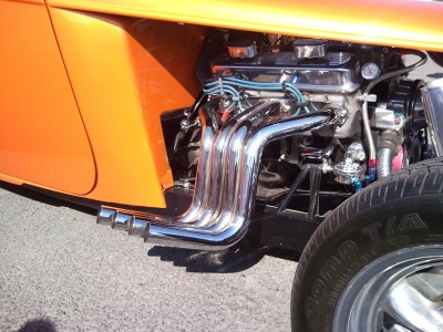 Small Block Chevy Silver Coated Zoomie Exhaust Headers w/ 16