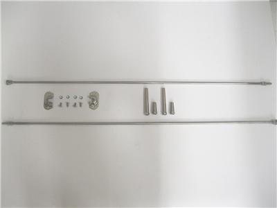 Ford Model A Radiator Firewall Polished Stainless Steel Support Rods 1928-1931